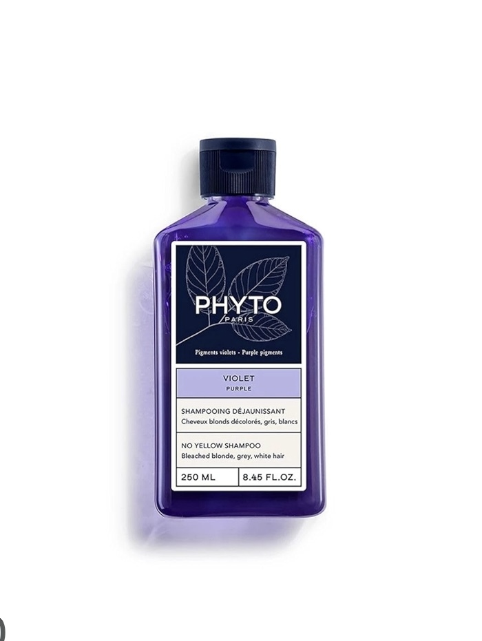 Phyto Purple No Yellow shampoo BLEACHED BLONDE, GREY, WHITE HAIR -250ml