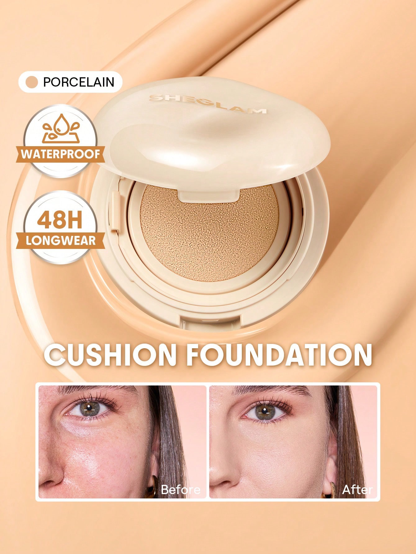 Sheglam -Lasting Cushion Foundation-porcelain 