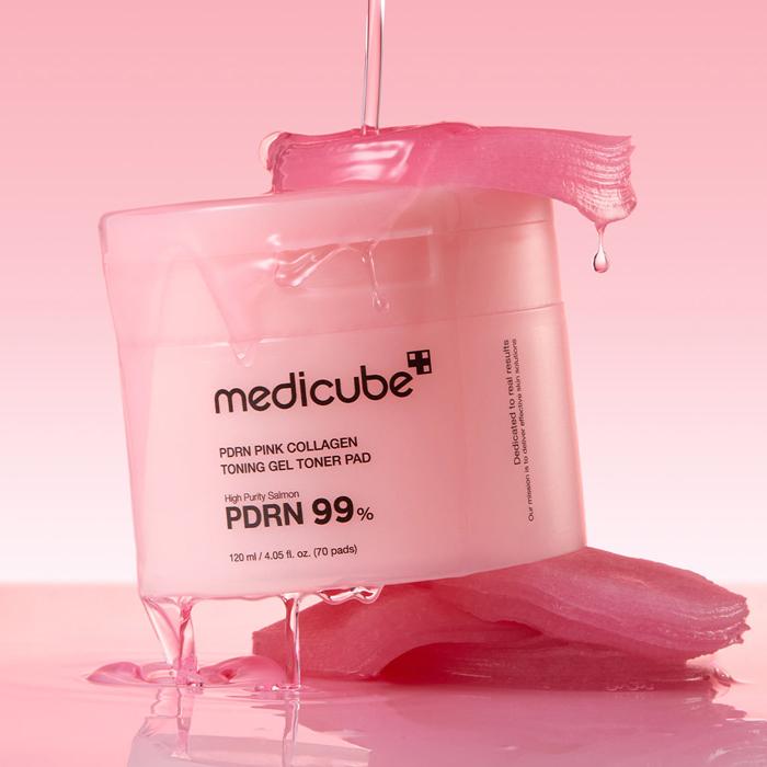 medicube - PDRN Pink Collagen Toning Gel Toner Pad-120ml