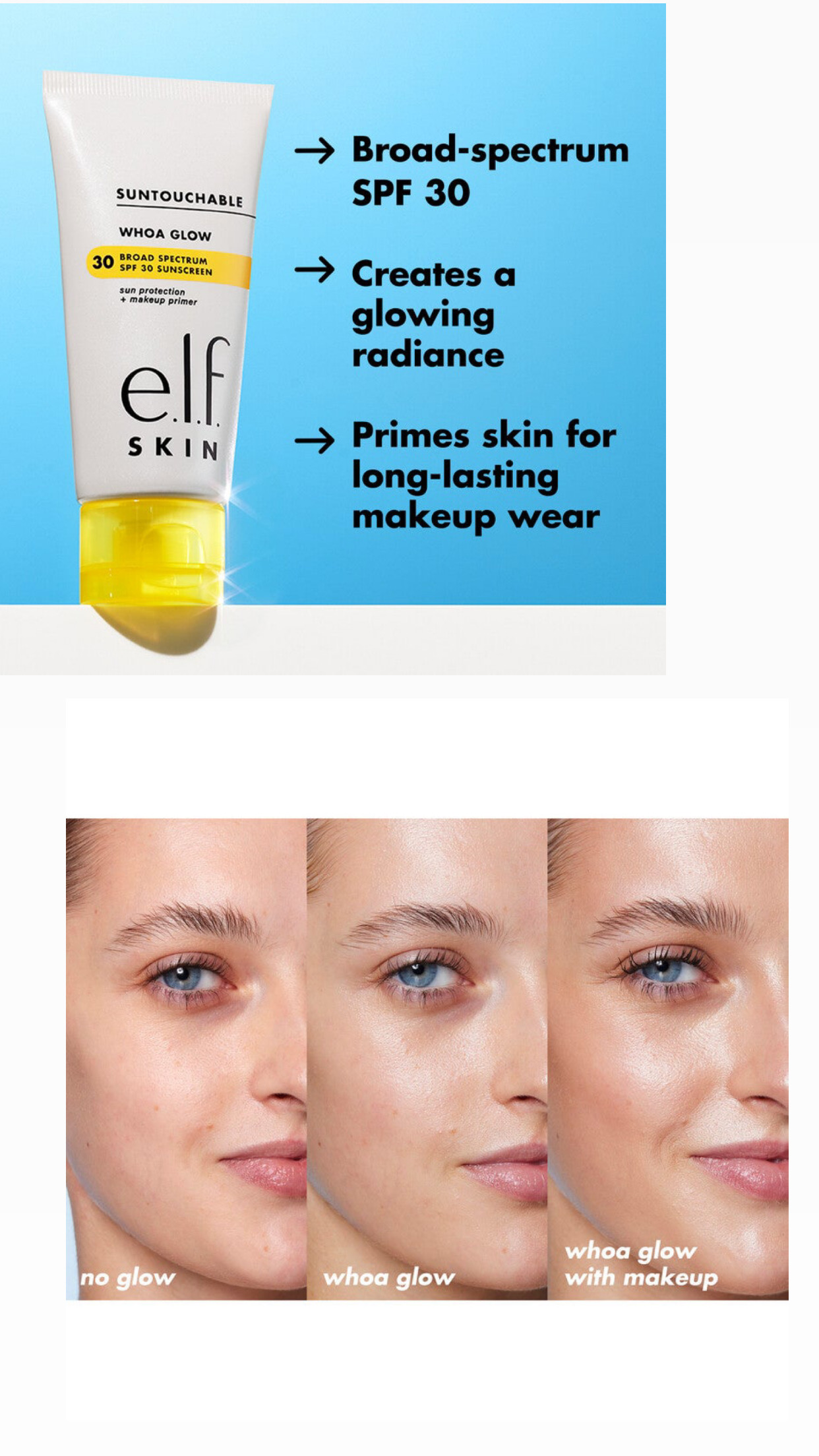 Elf Suntouchable Whoa Glow SPF 30-50ml