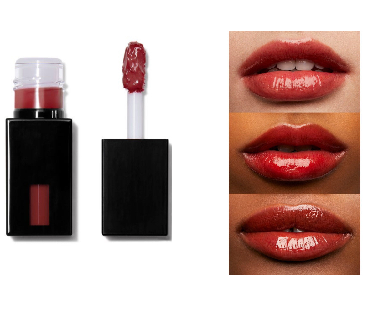 elf Long-lasting pink lip stain with a glossy finish (basic beige)