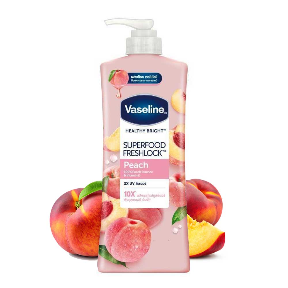 Vaseline Healthy Bright Superfood Freshlock Peach-320ml