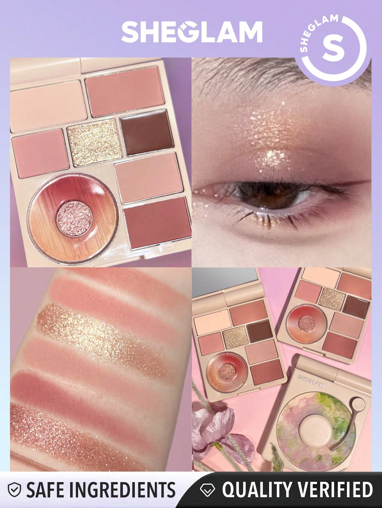 sheglam eyeshadow palette-rose sonata 