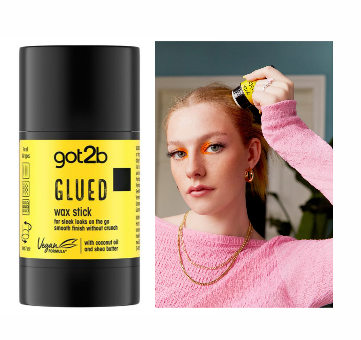 got2b glued wax stick with coconut oil and shea butter 50g
