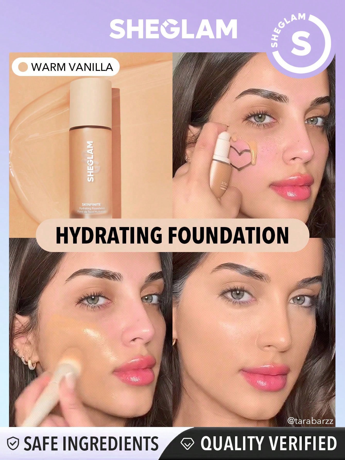 Sheglam skinfinite hydrating foundation-warm vanilla