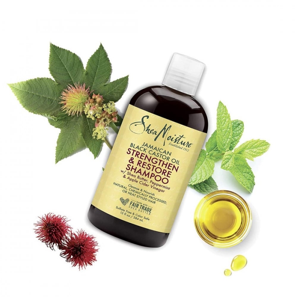 shea moisture jamaican black castor oil strengthen & restore shampoo-384ml