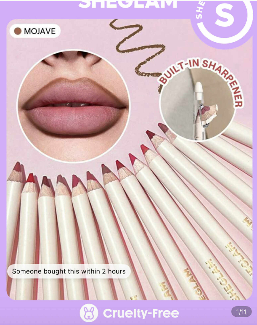 Sheglam lip facts lip liner - mojave 