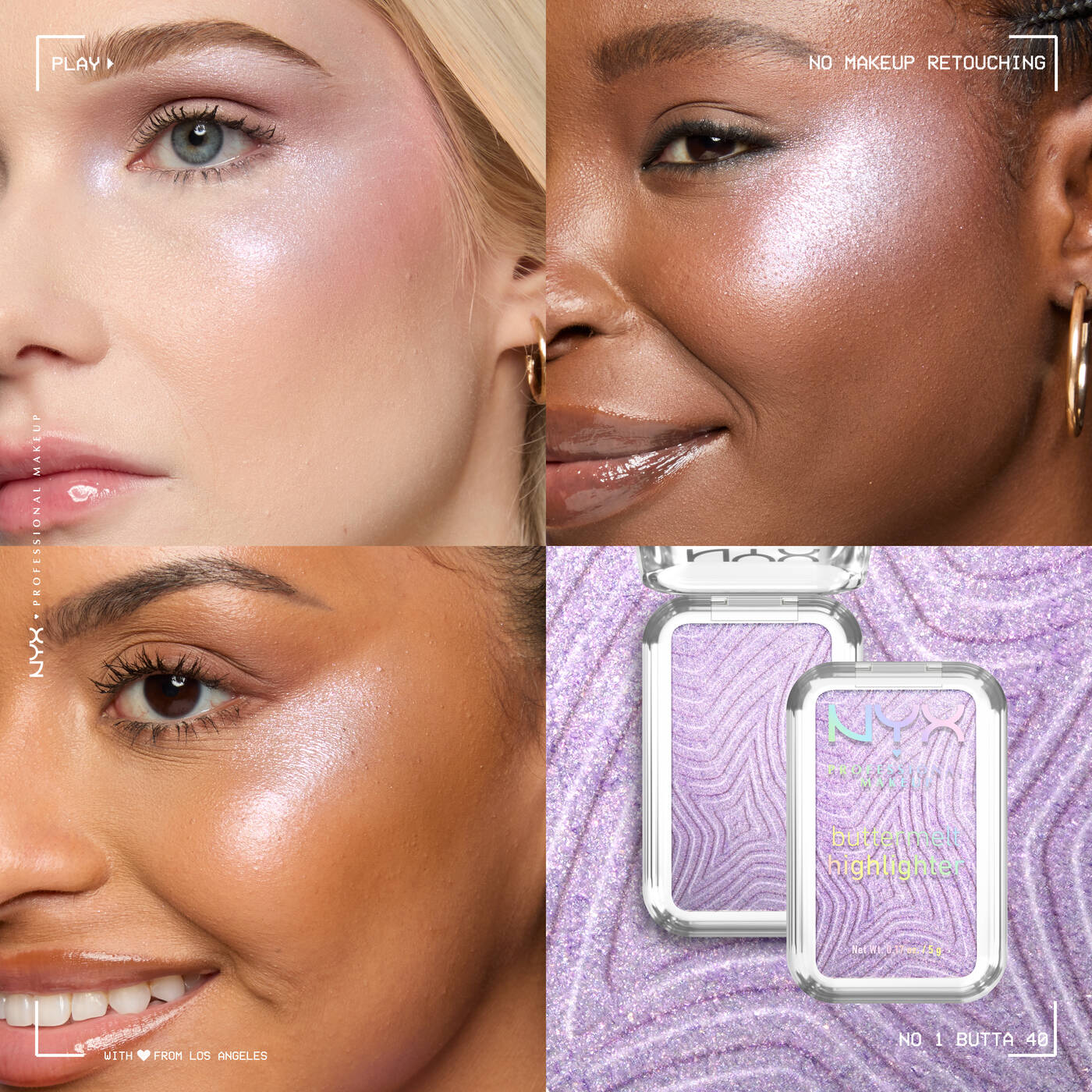 Nyx Professional Makeup Buttermelt Highlighter, Powder Highlighter-no 1 butta