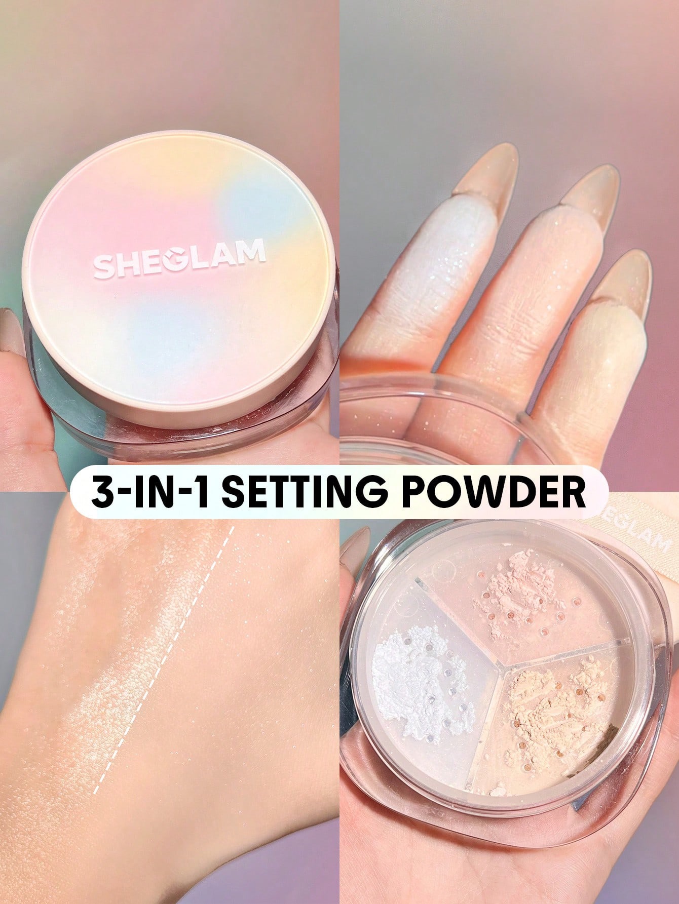 sheglam loose powder setting 3-in-1