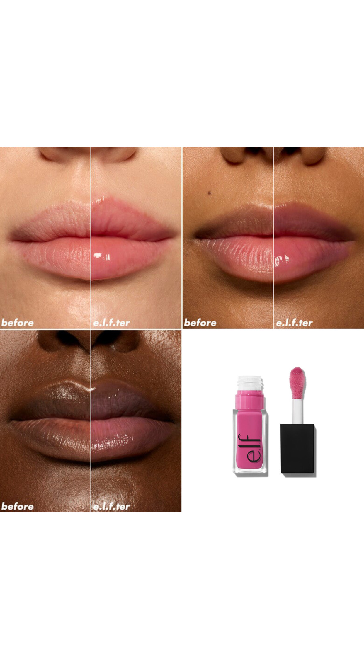 Elf Glow Reviver Plumping Lip Oil-Ultraviolet 