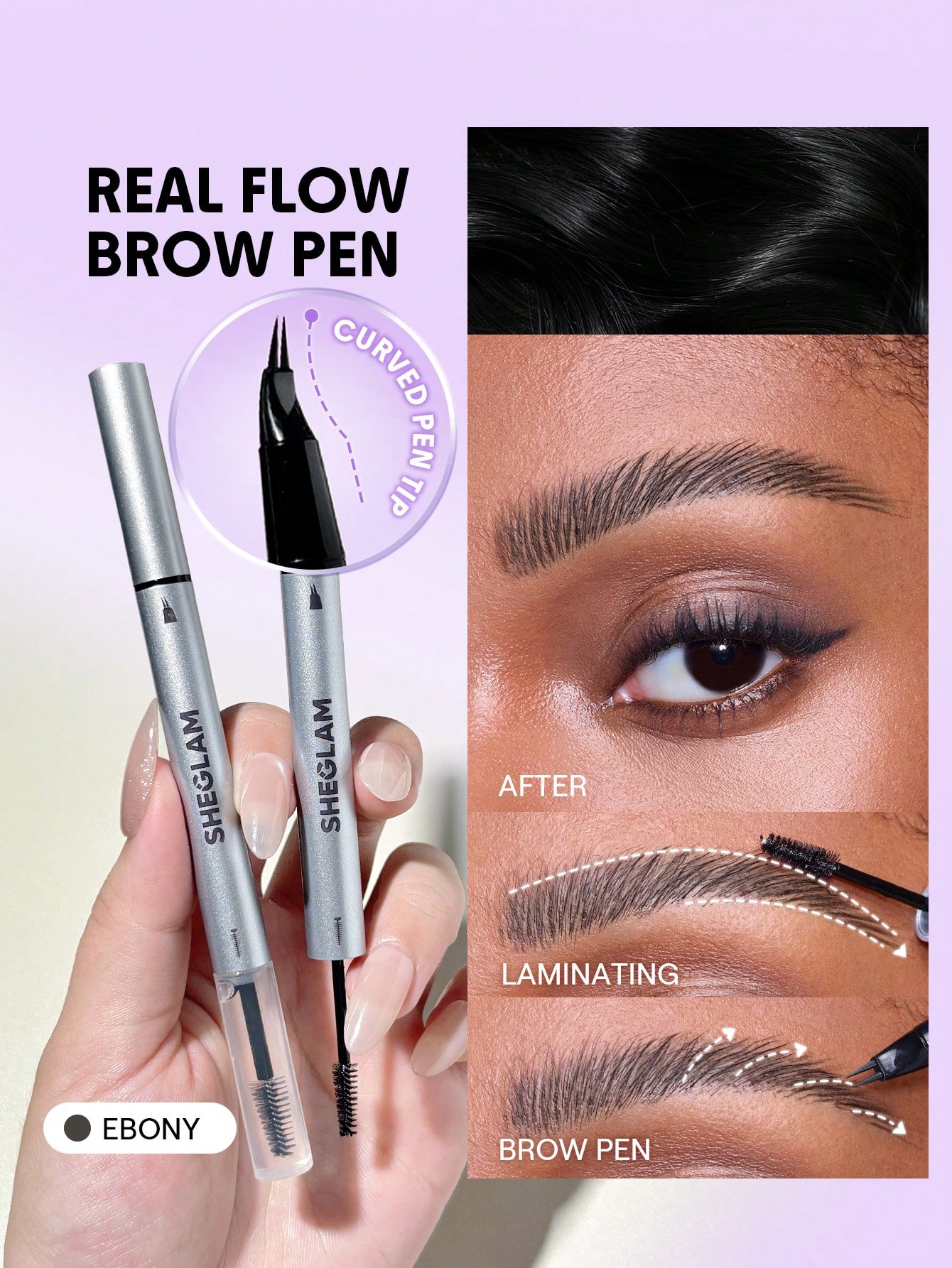 Sheglam eyebrow pen-Ebony 