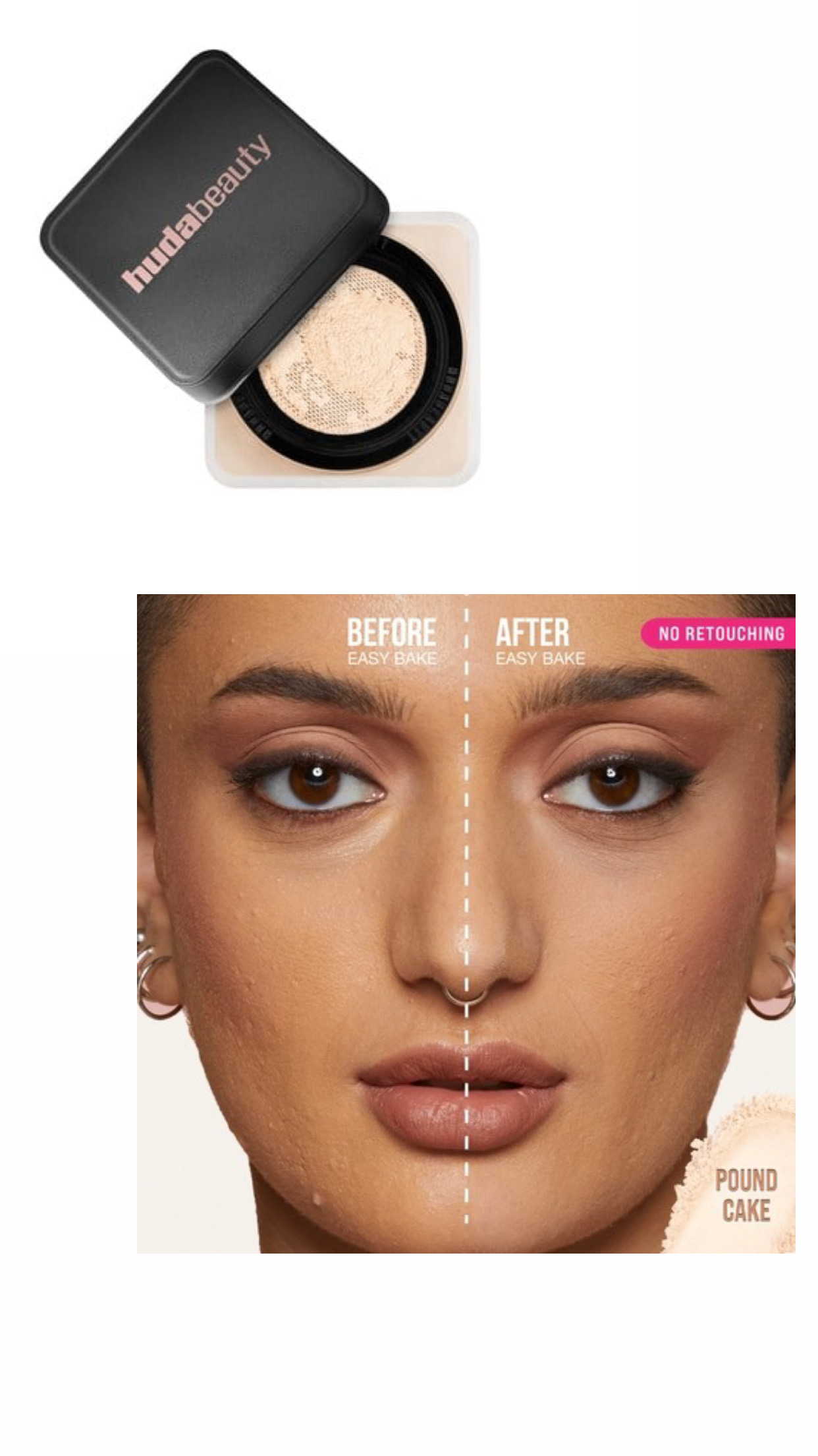 Huda beauty EASY BAKE LOOSE POWDER - pound cake 
