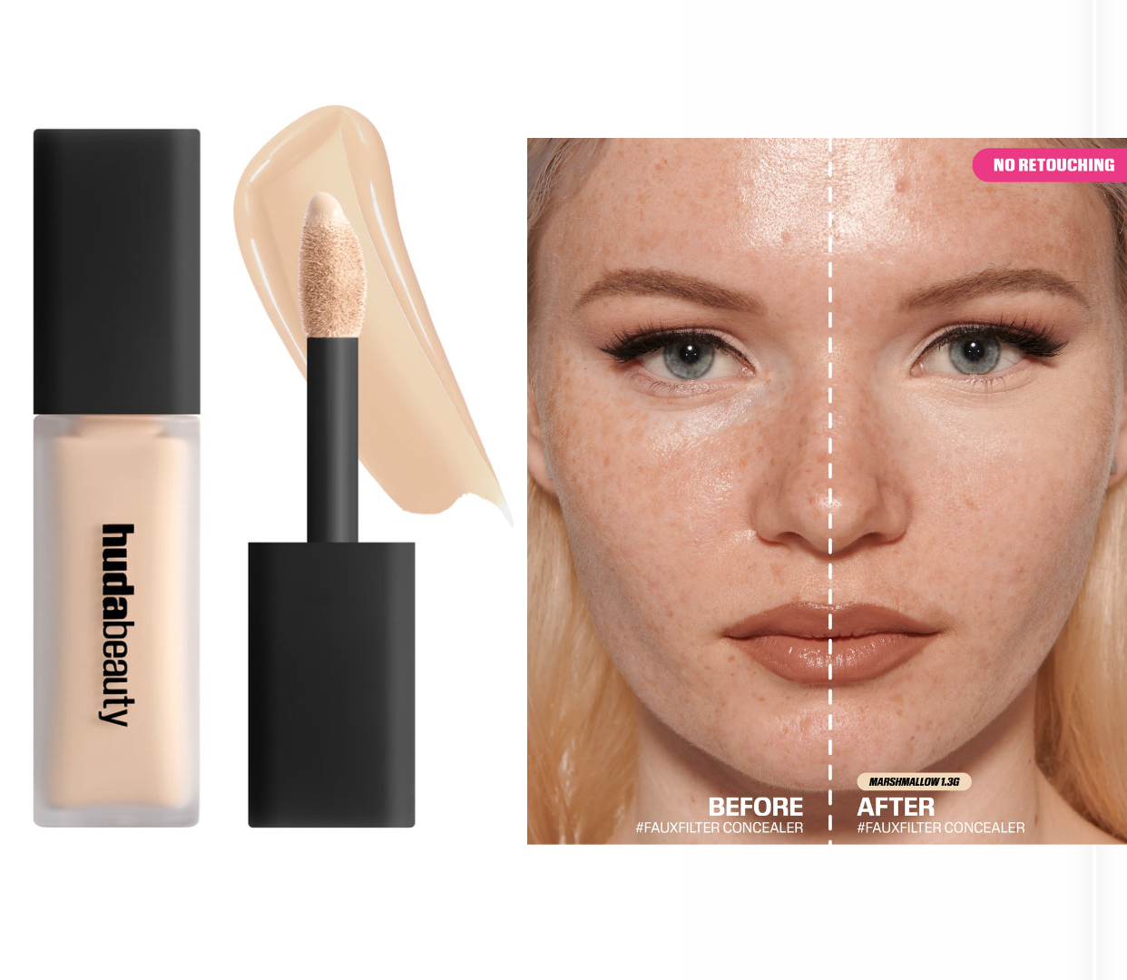 huda beauty fauxfilter luminous matte liquid concealer -marshmallow