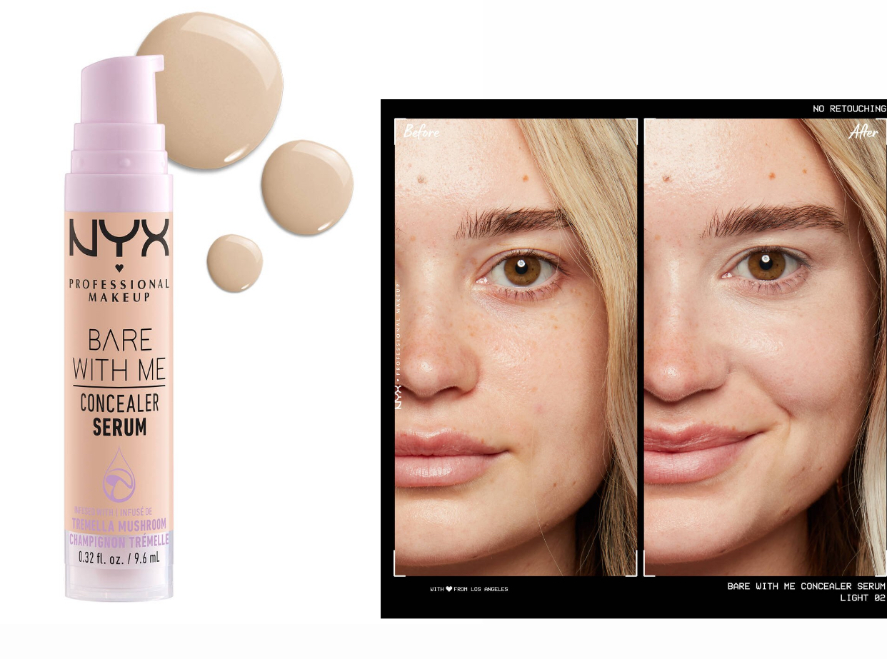 nyx bare with me concealer-light