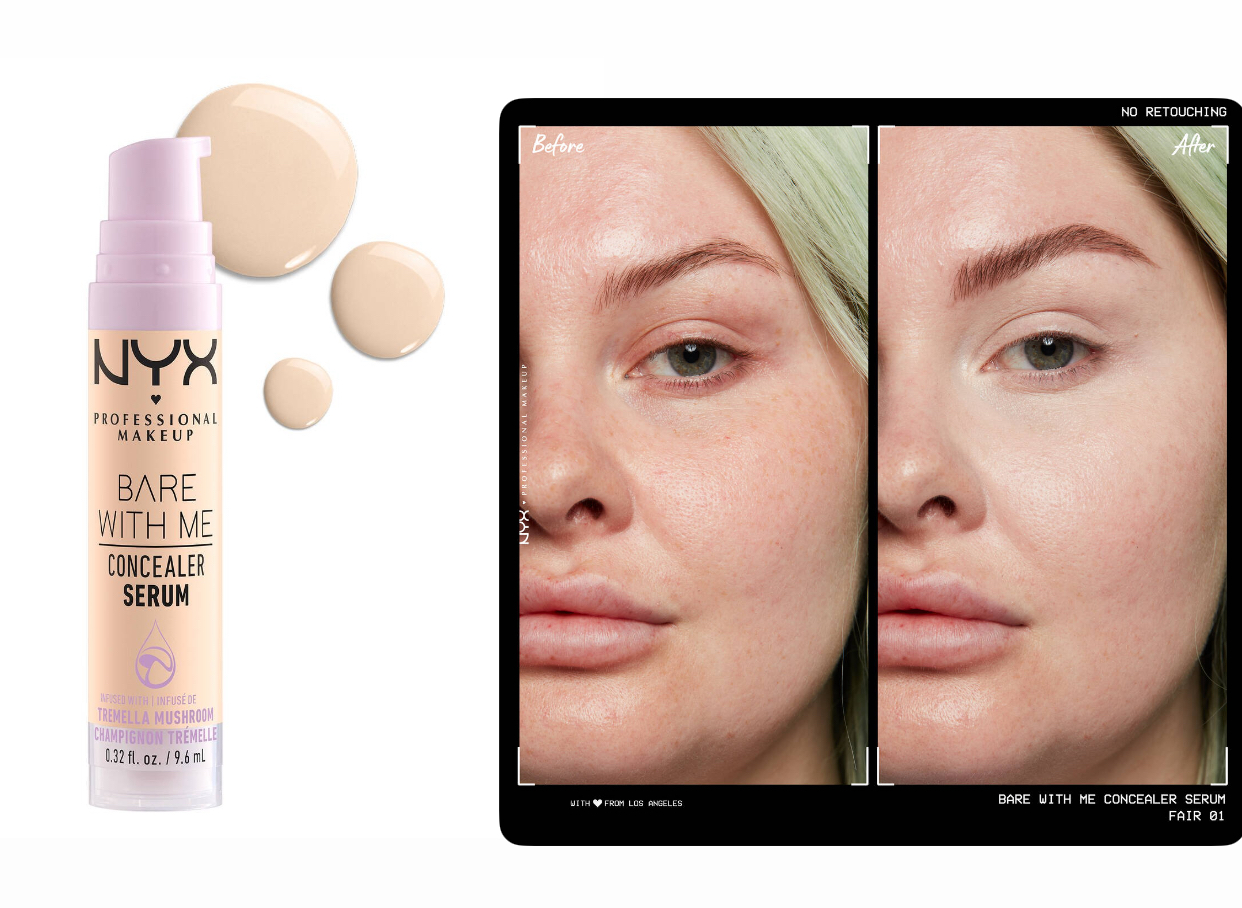 nyx bare with me concealer-Fair 