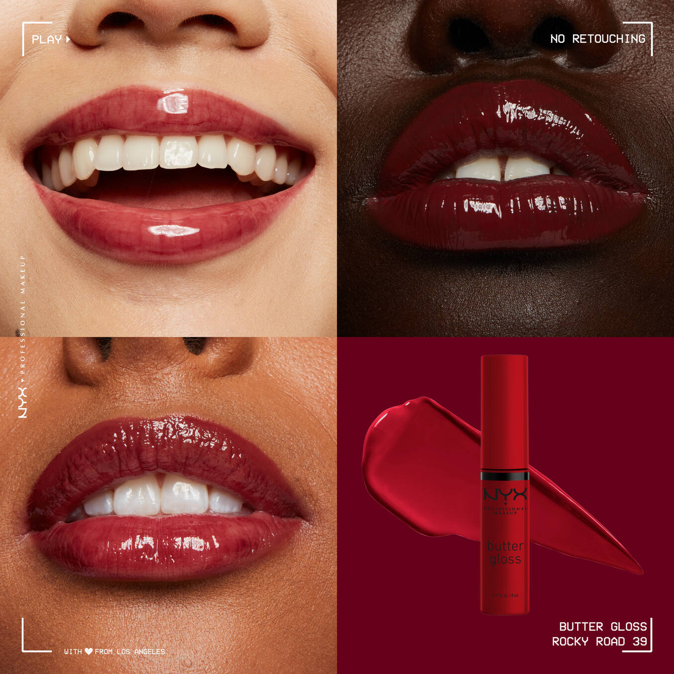 nyx butter gloss non sticky lip gloss-Rocky road 