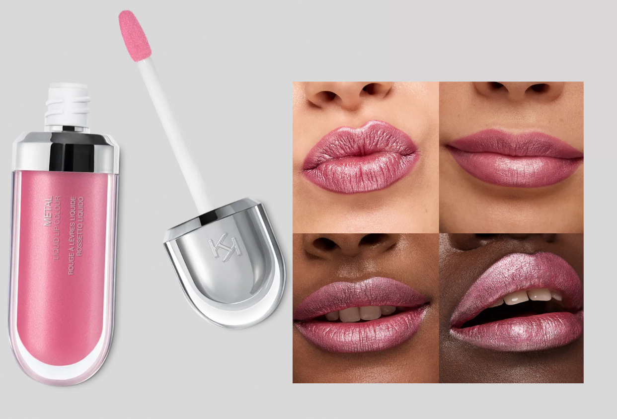 Kiko-Metal Liquid Lip Colou—02 Vintage Rose