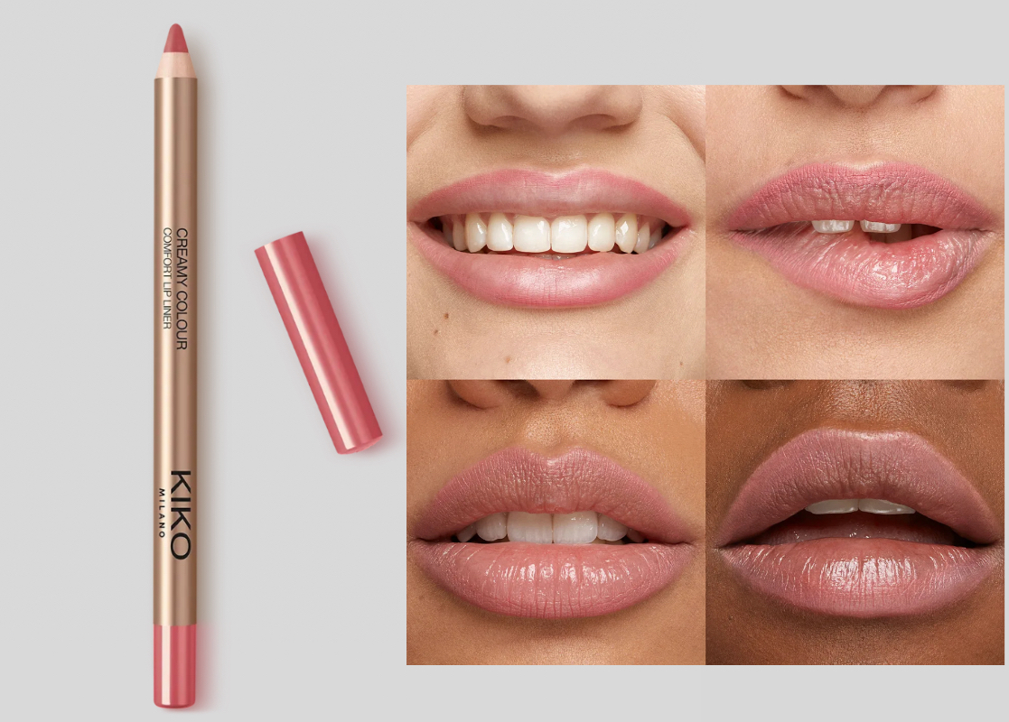Kiko-Creamy Colour Comfort Lip Line—02 pink sand