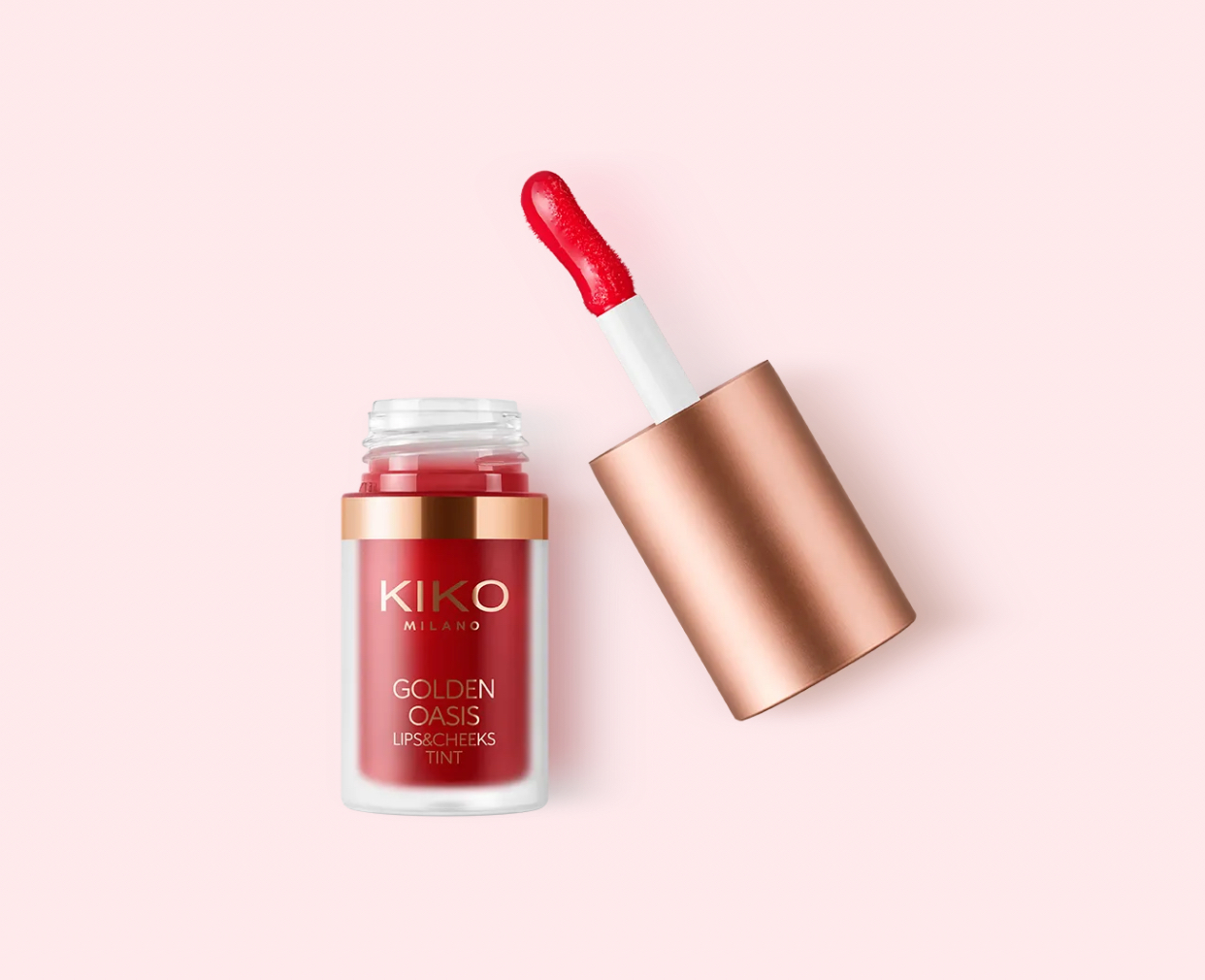 Kiko-Golden Oasis Lips & Cheeks Tin-02 think pink