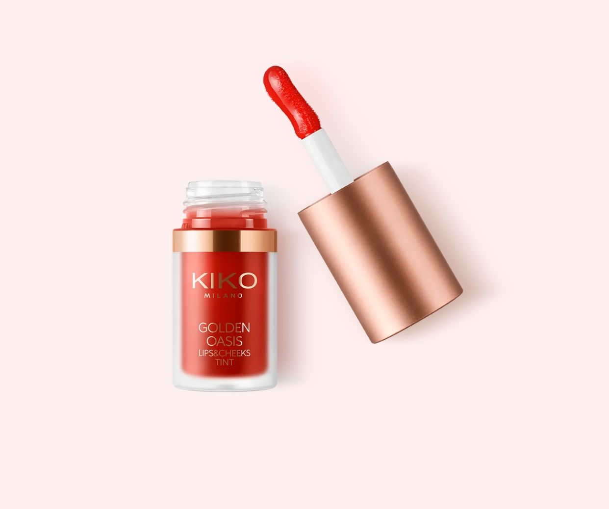 Kiko-Golden Oasis Lips & Cheeks Tin-03 love in coral 