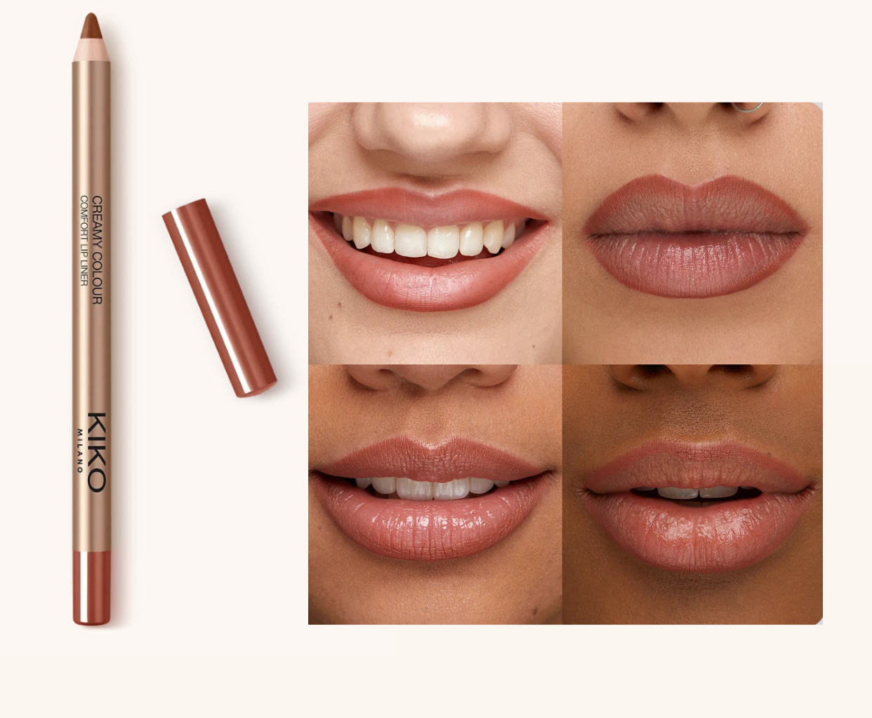 Kiko-Creamy Colour Comfort Lip Line—22 red amber 