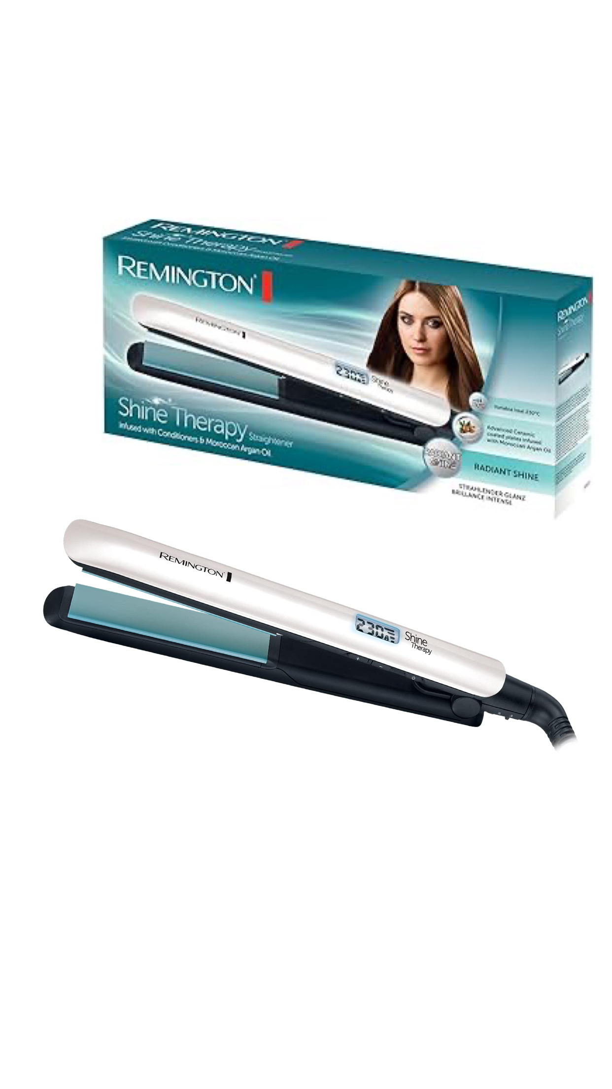 remington shine therapy hair straightener