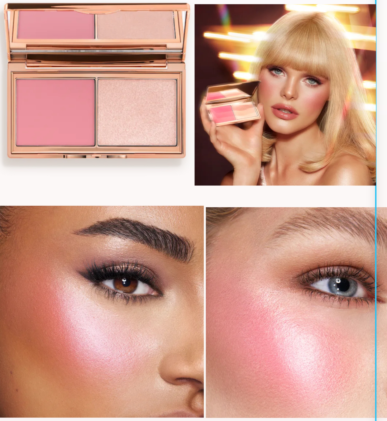Charlotte tilbury-Hollywood Blush & Glow Glide Palette-light to medium 