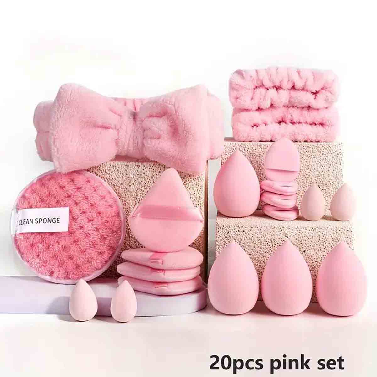 Beauty blender Dyzi 20-Piece Pink Makeup Kit