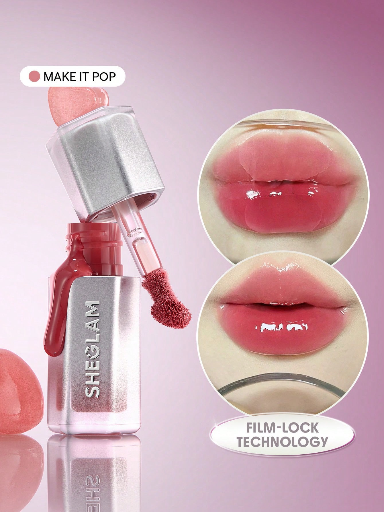 Sheglam- lock air gloss-make it pop
