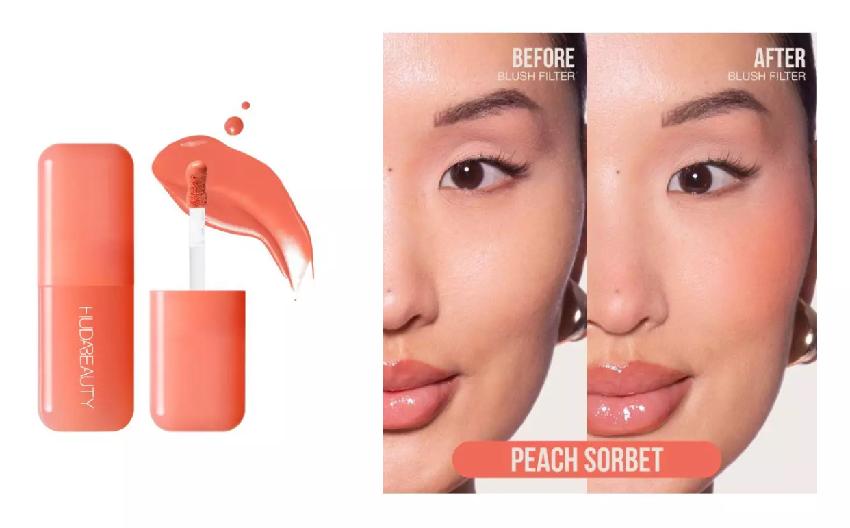 Huda beauty-Blush Filter Liquid Blush-Peach sorbet 