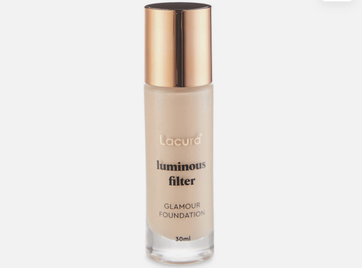lacura luminous filter glamour foundation shade 1