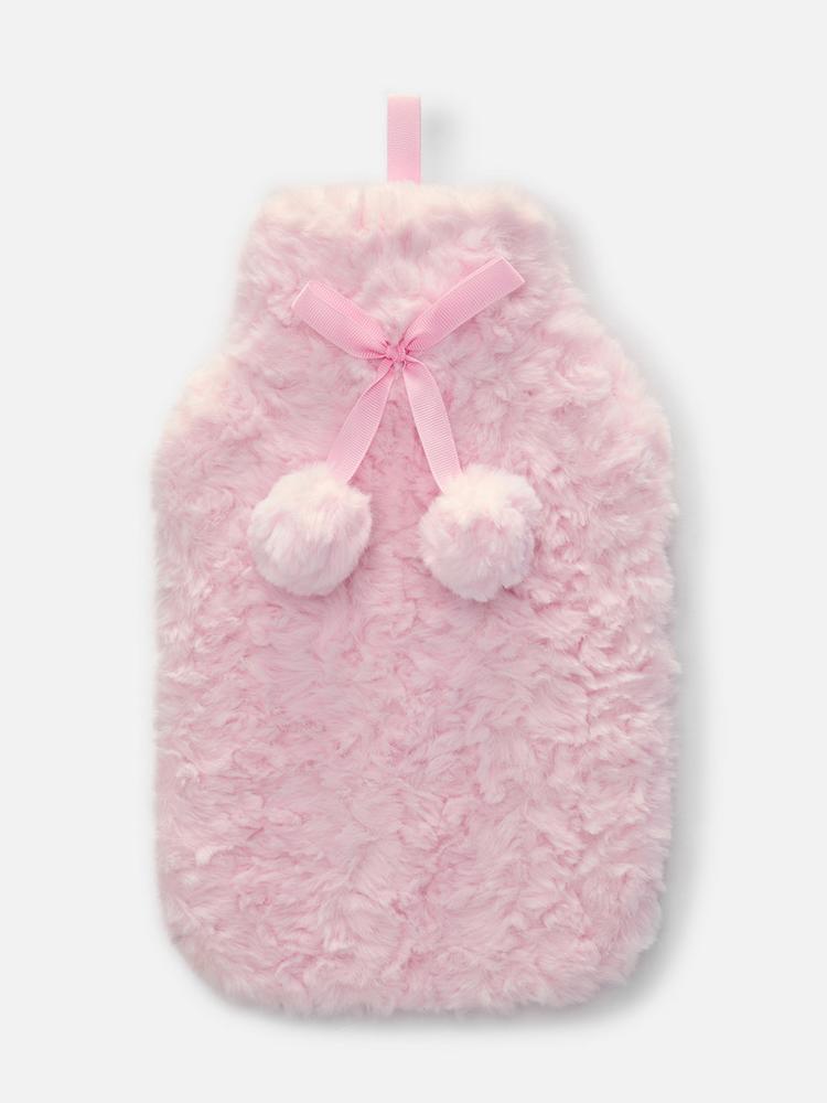 Primark-Hot Water Bottle with Pom Pom Cover-pink