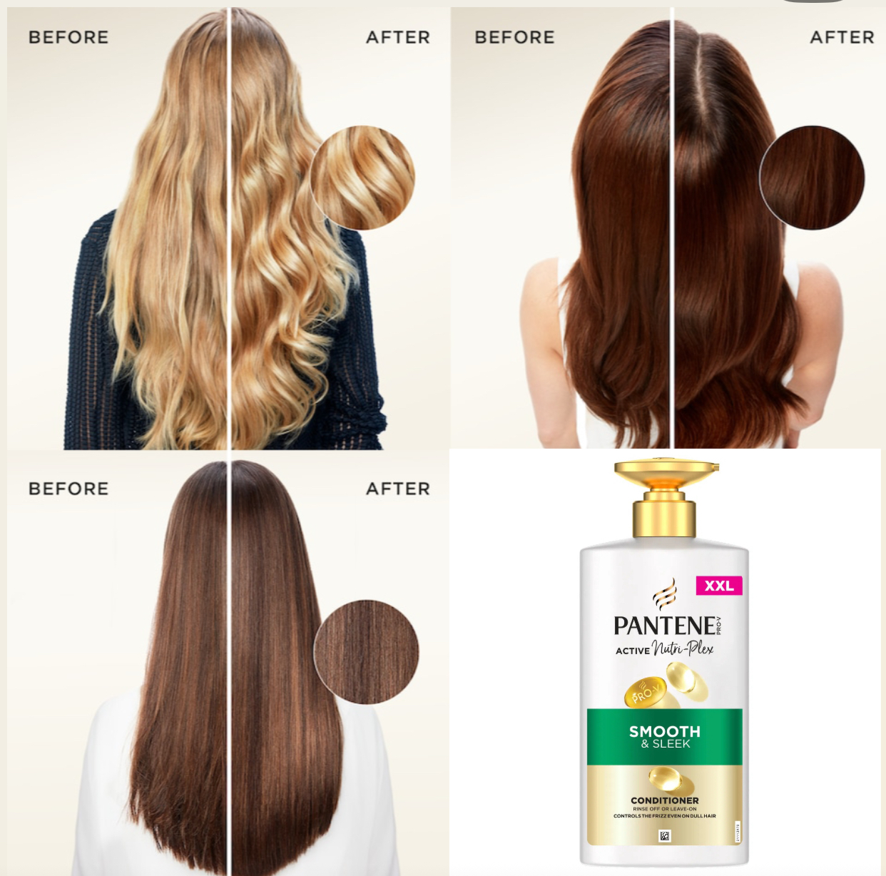 Pantene Smooth & Sleek Conditioner 490ML