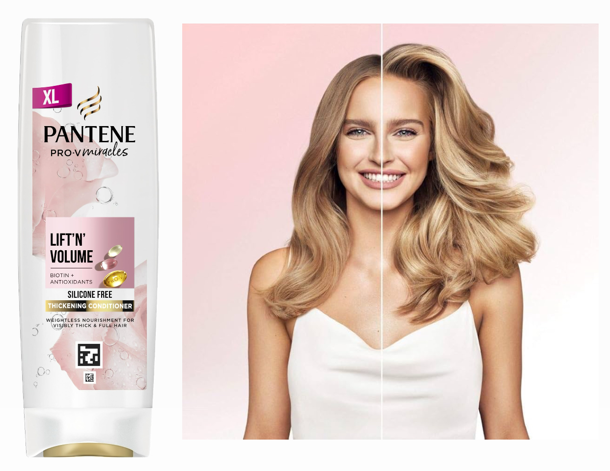 Pantene Pro-V Miracles Lift & Volume Biotin + Rose Water Conditioner 400ml,