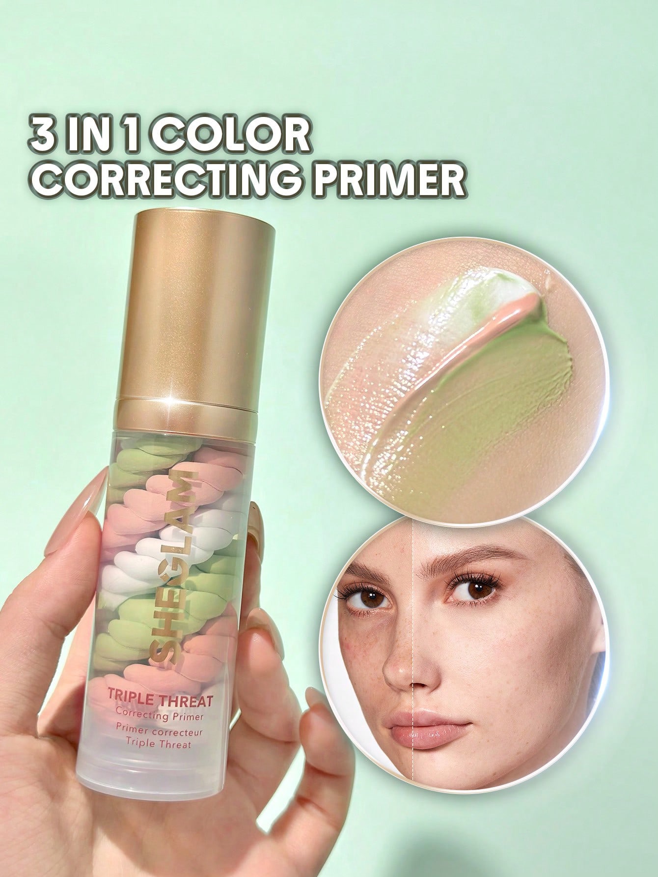 Sheglam-triple threat correcting primer 3 in 1 color