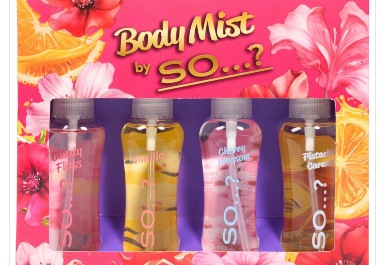 So-Body Mist Set 4 Pack-100ml