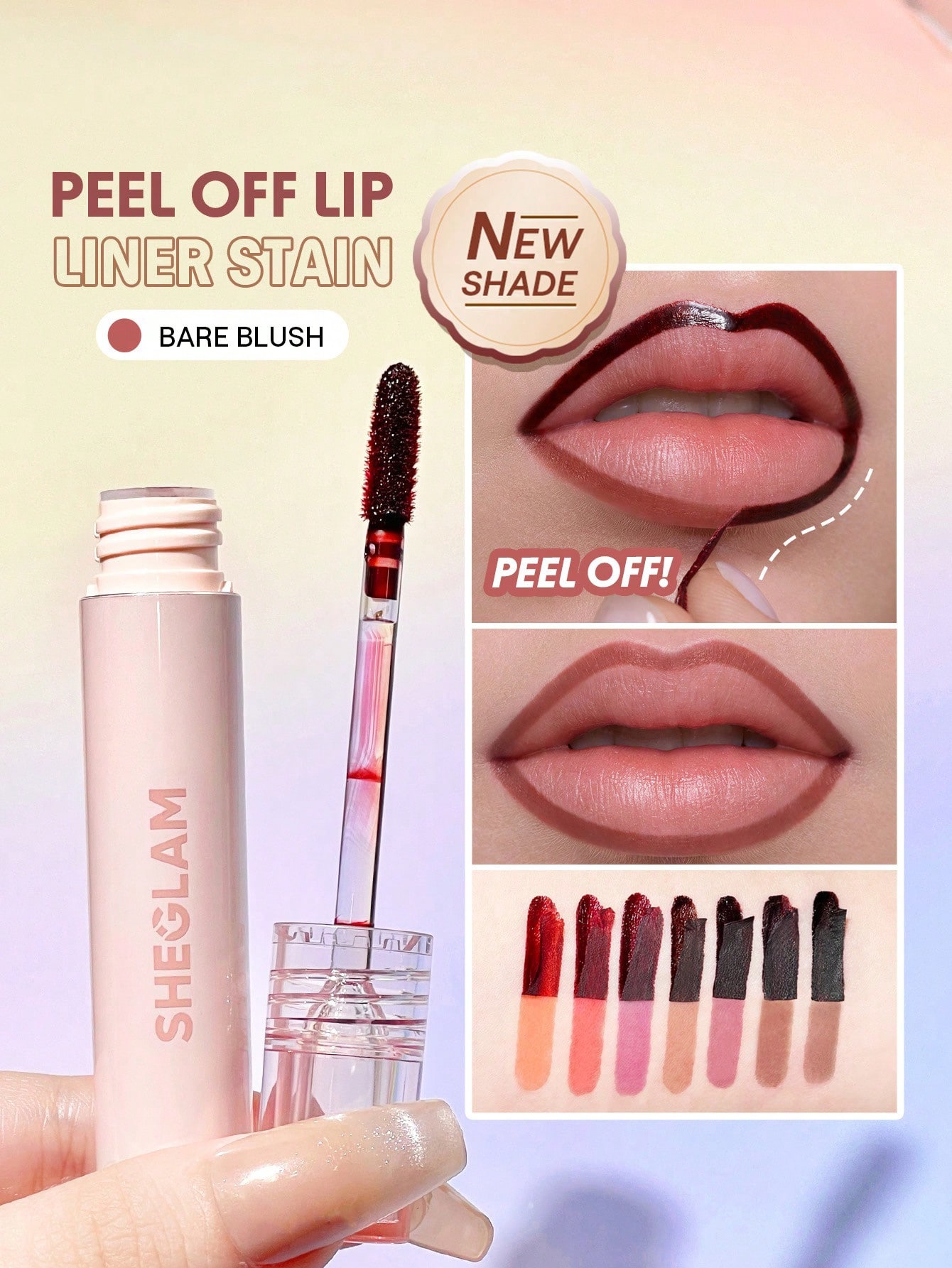 Sheglam-Fall In Line Peel Off Lip Liner Stain-bare blush