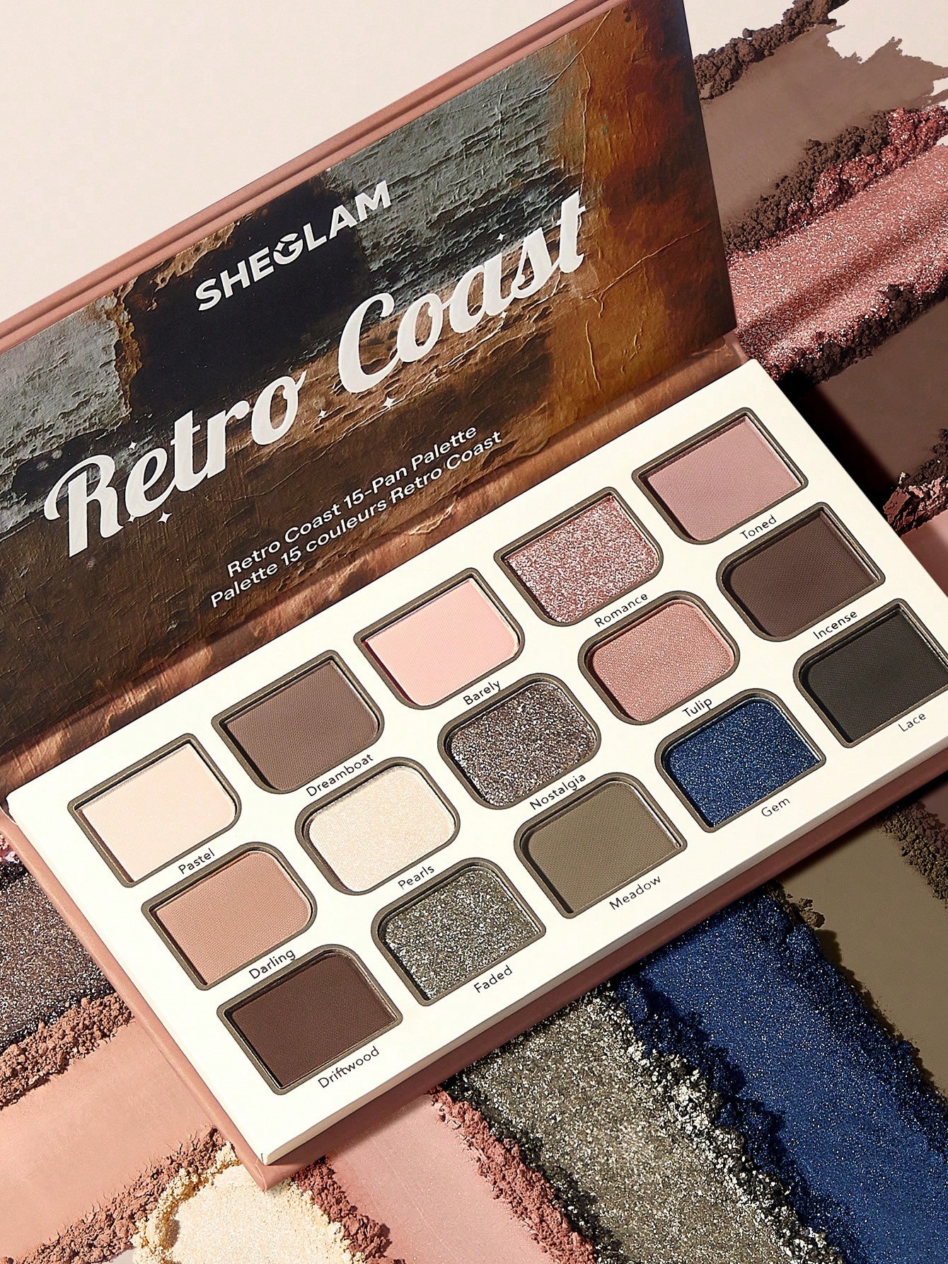 Sheglam- retro coast 15-pan eyeshadow palette-multicolor 