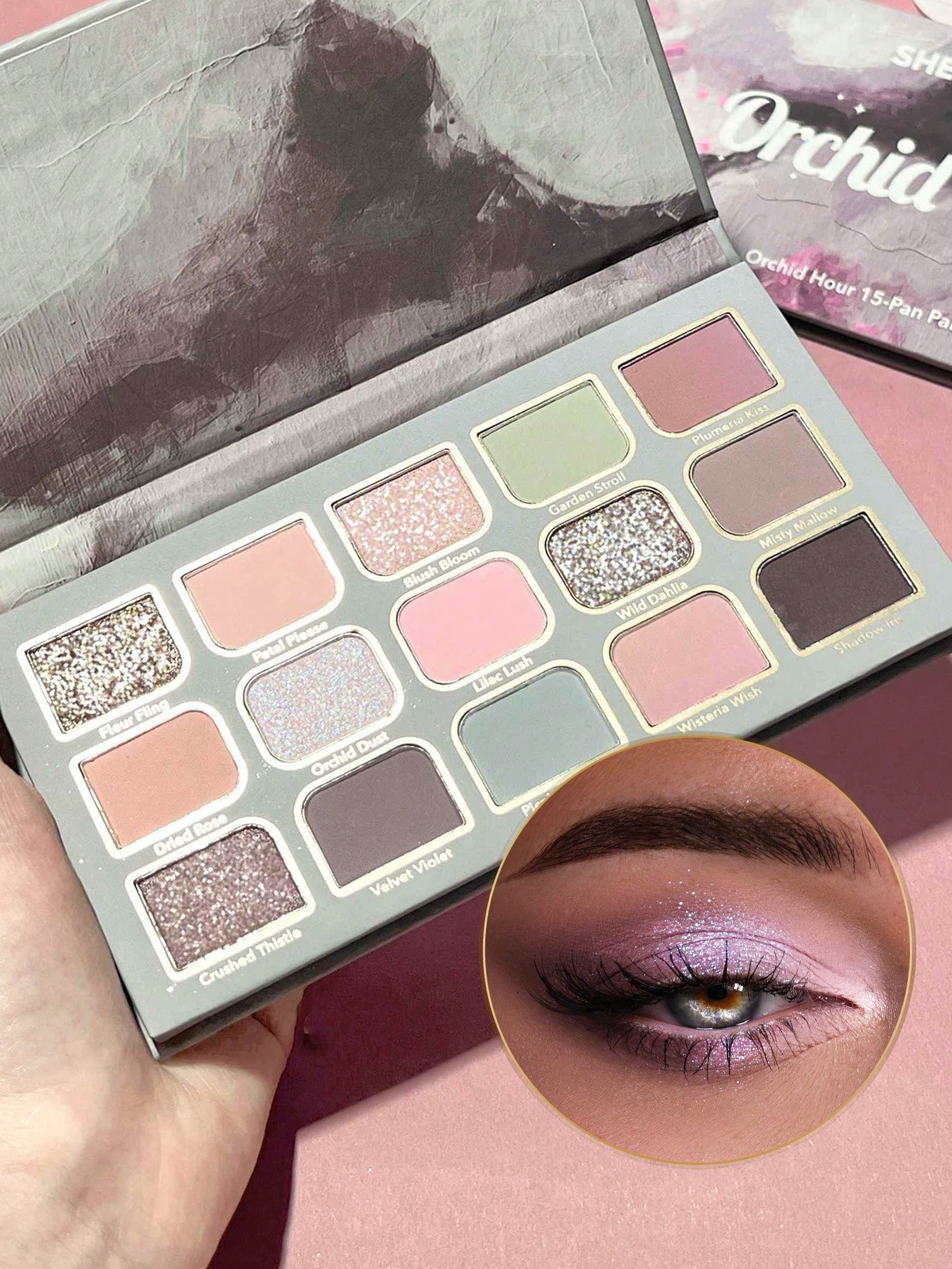Sheglam- orchid hour 15-pan eyeshadow palette-multicolor