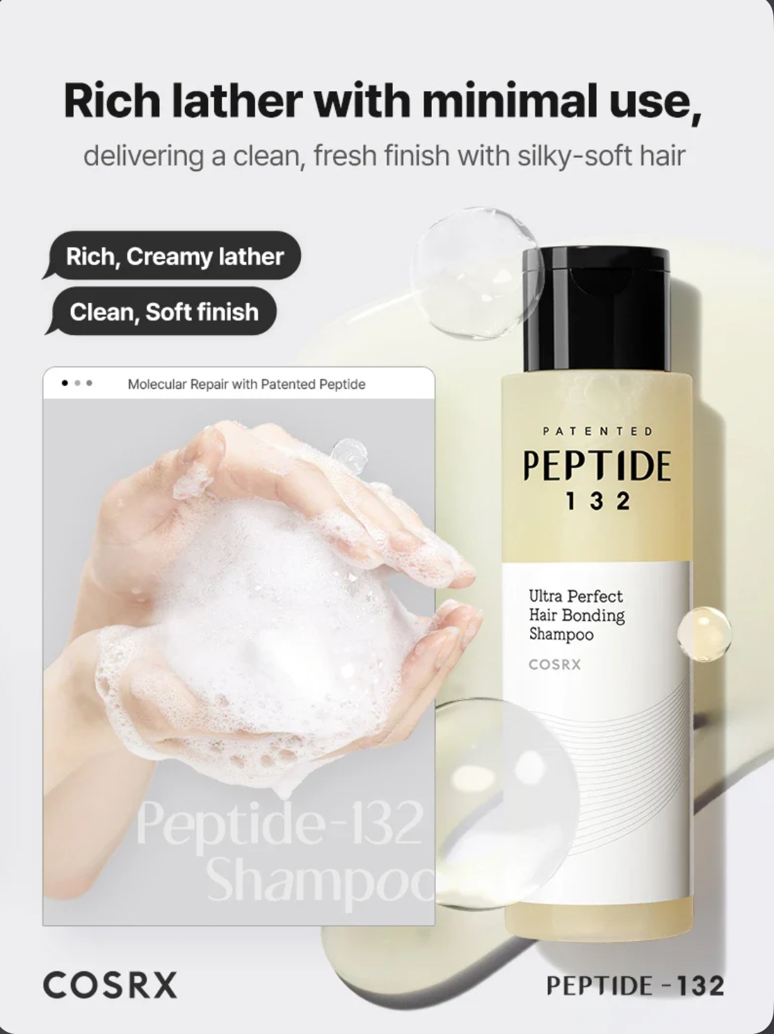 Cosrx-Peptide 132 Ultra Perfect Hair Bonding Shampoo-200ml