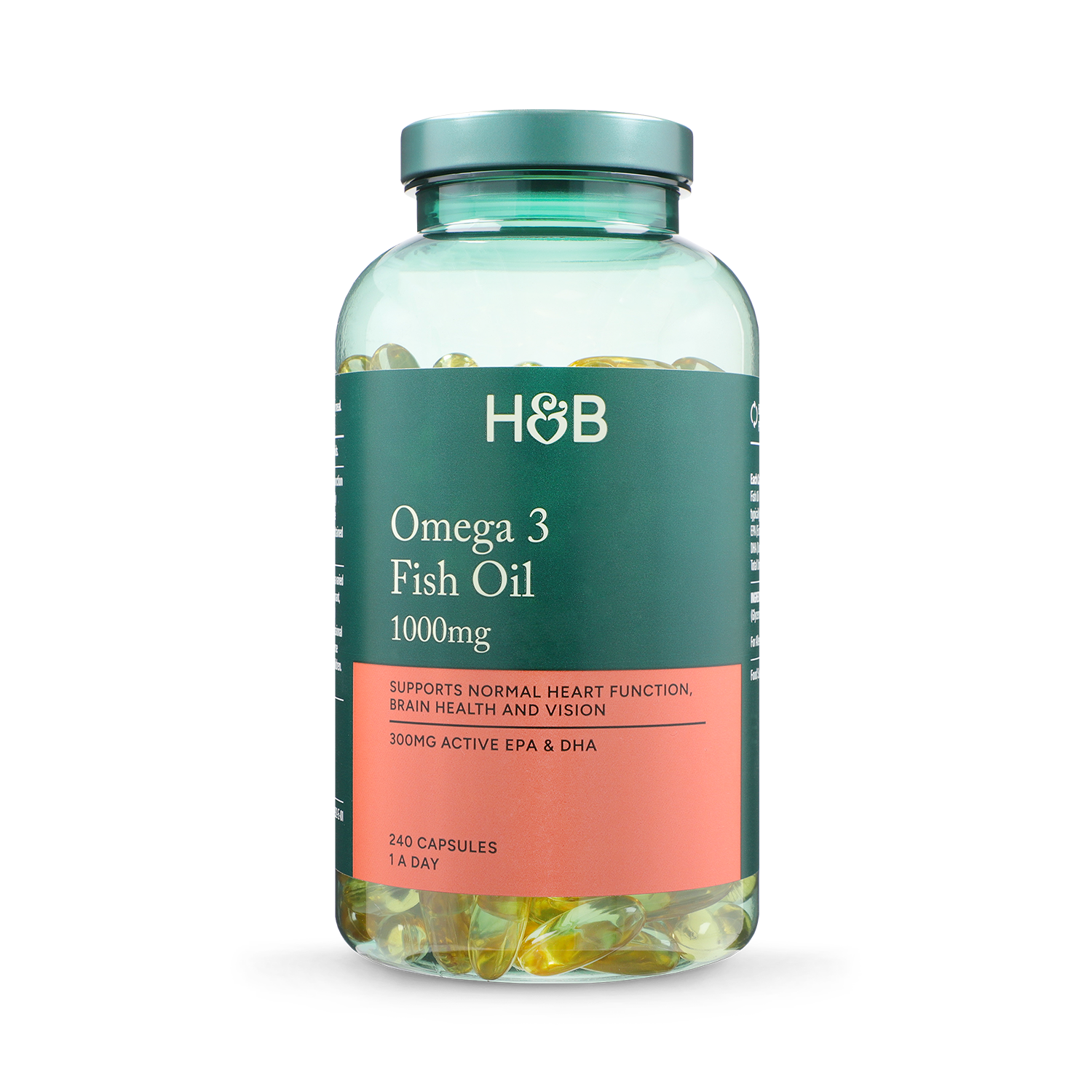 Holland & Barrett-Omega 3-Fish Oil 1000mg-240 Capsules