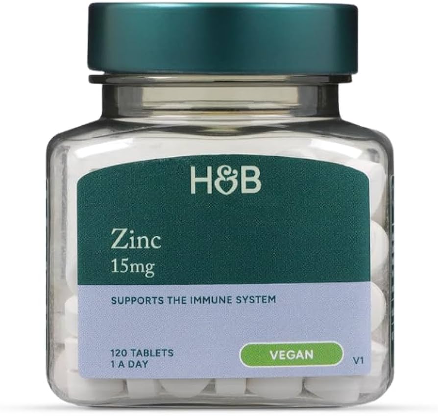 Holland & Barrett Zinc 15mg 120 Tablets