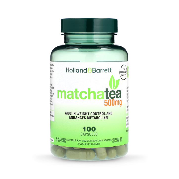 Holland & Barrett Matcha Tea 500mg 100 Capsules