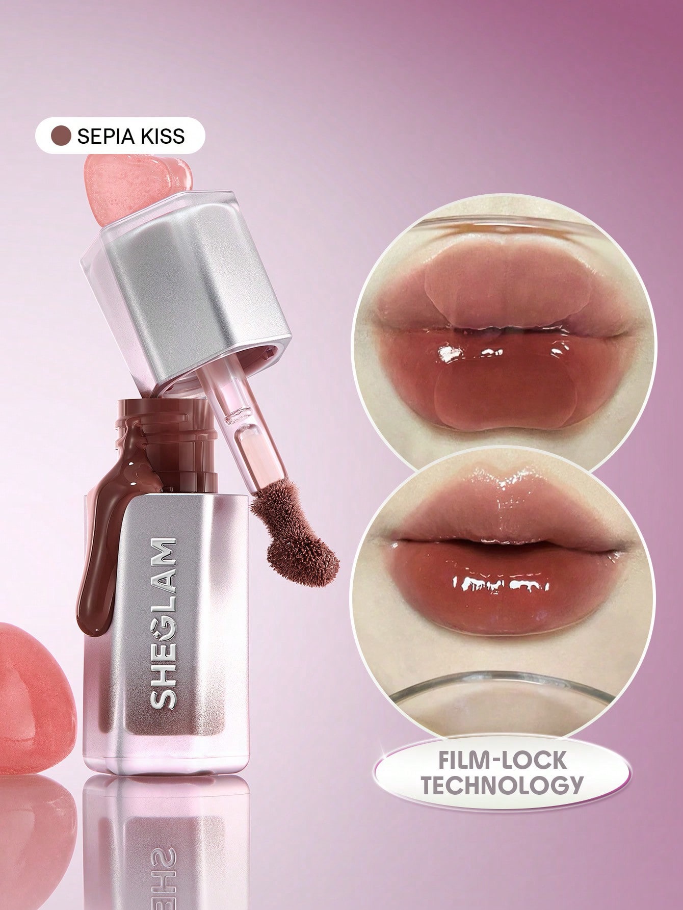 Sheglam- lock air gloss-sepia kiss