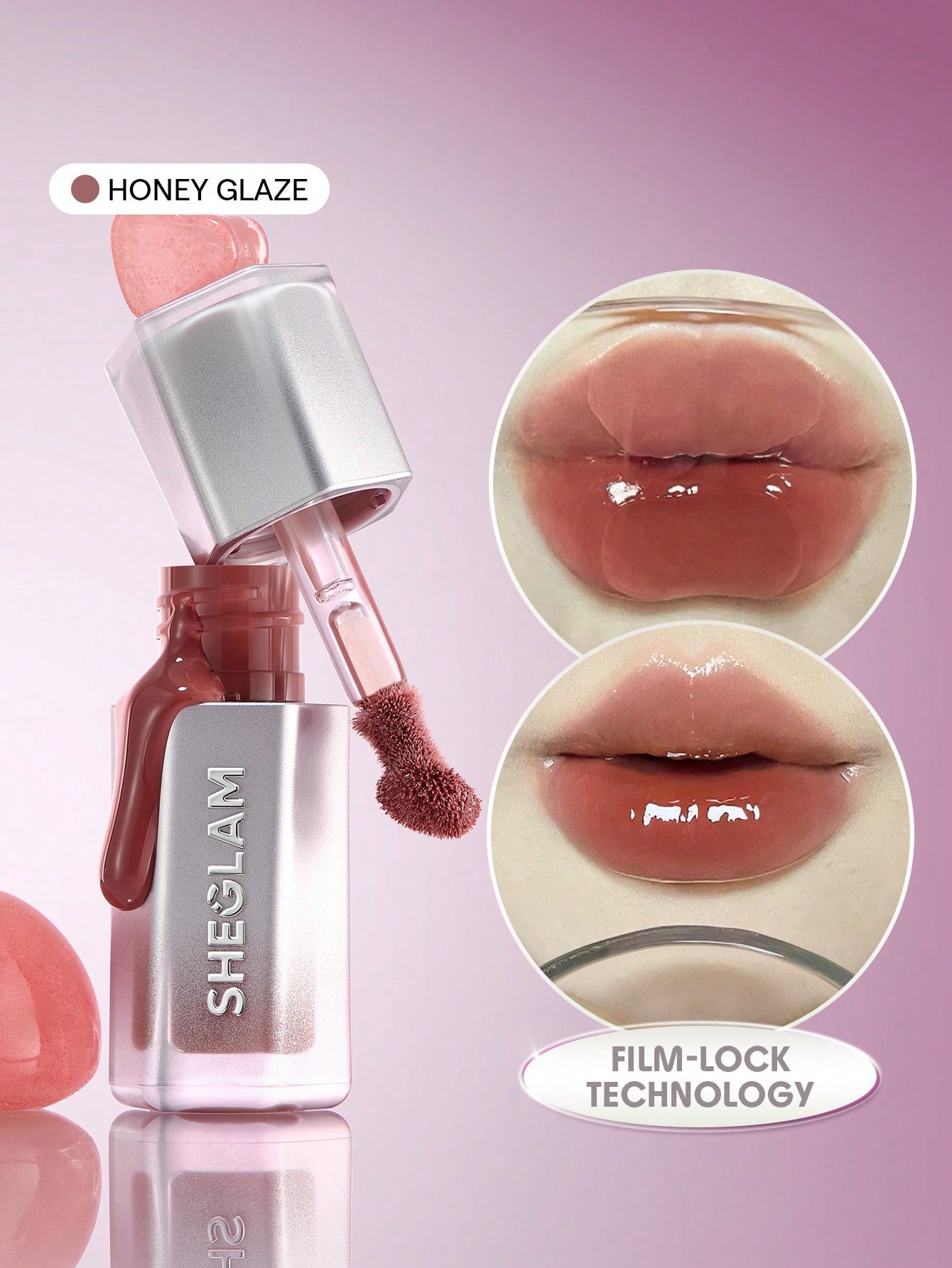 Sheglam- lock air gloss-honey glaze 