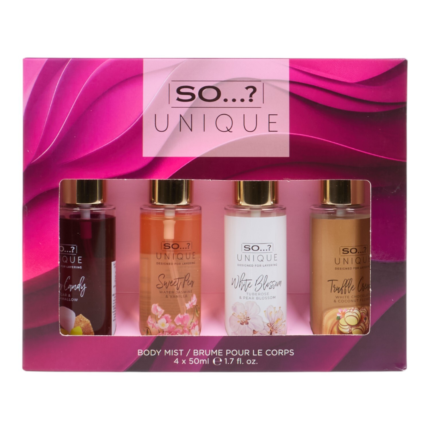So-Unique Body Mist 4x 50ml Gift Set