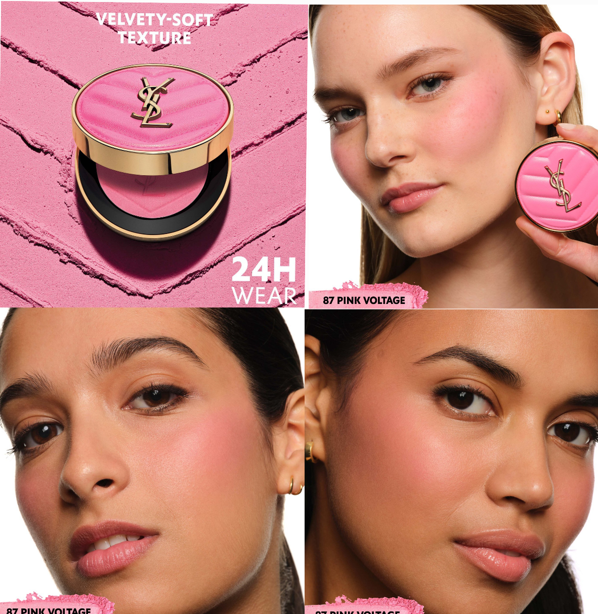 Ysl-Make Me Blush Powder Blush-87 - Pink Voltage