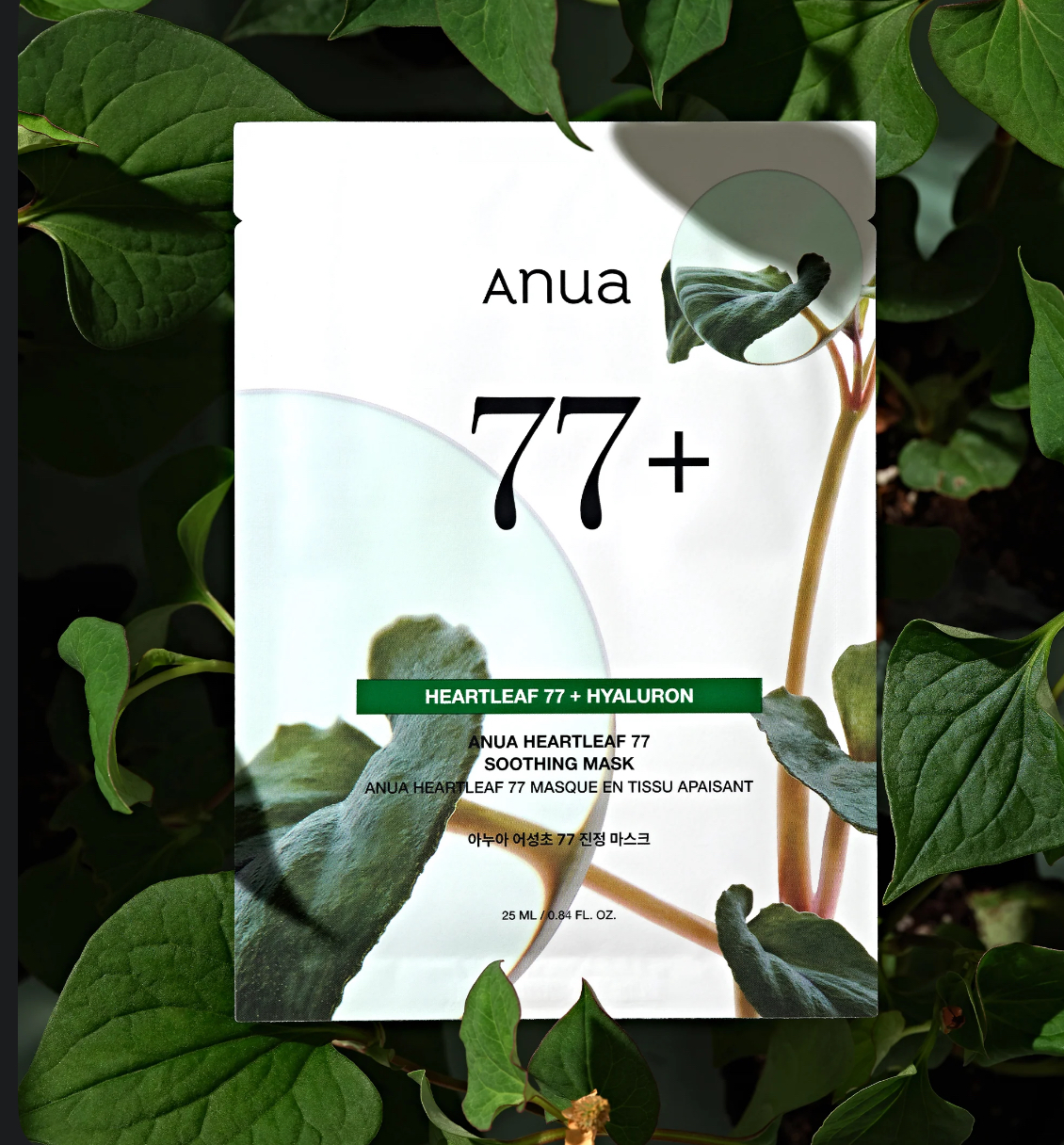 Anua-Heartleaf 77 + Hyaluron Soothing Mask-25ml