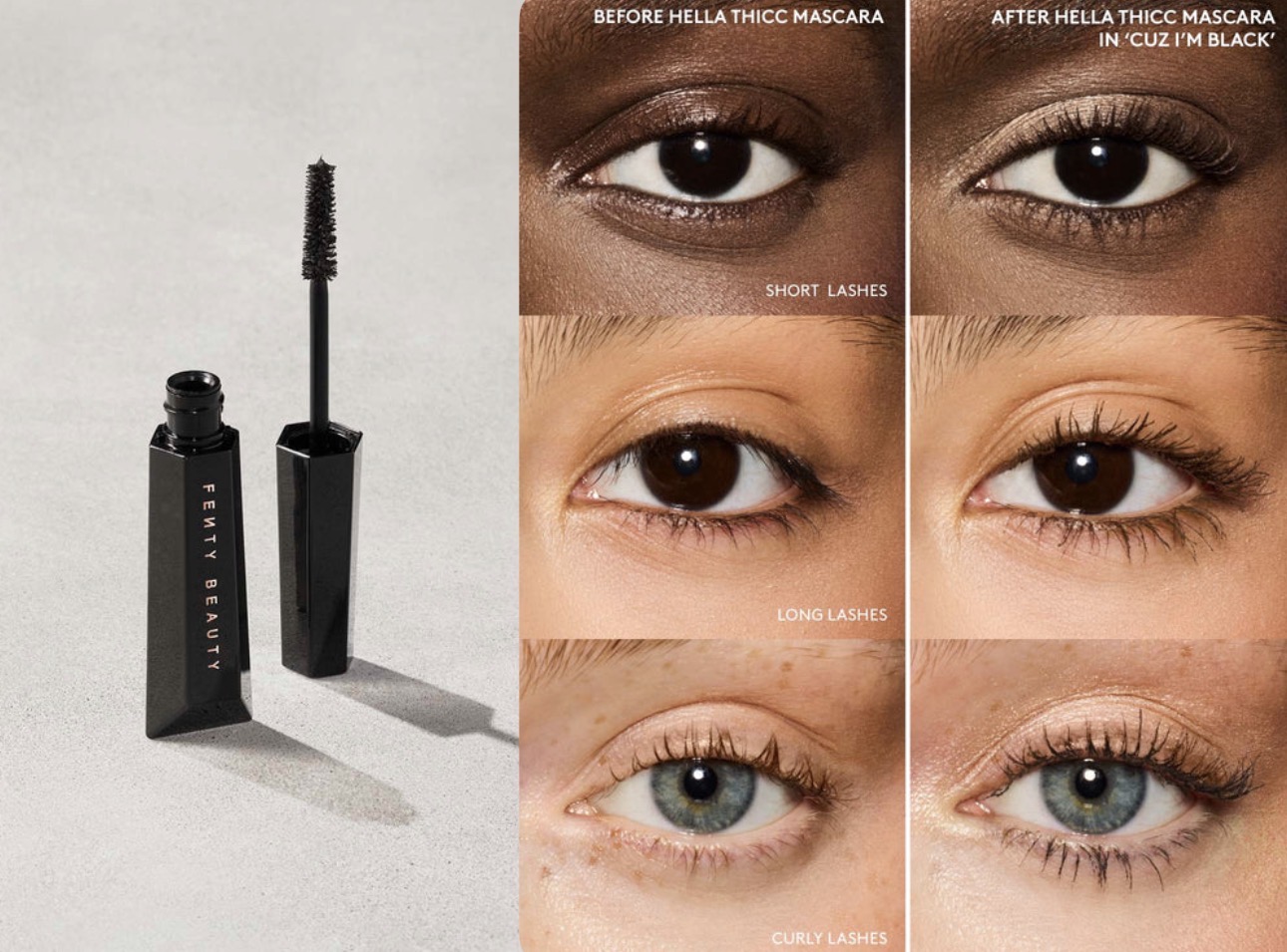Fenty beauty-HELLA THICC VOLUMIZING MASCARA