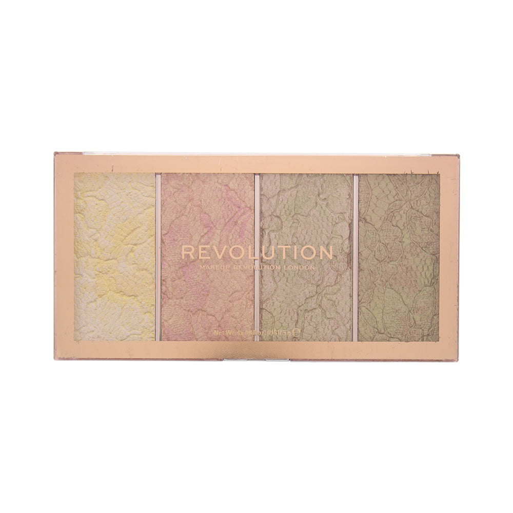 Revolution Vintage Lace Intense Metallic Cream-Powder Highlighting Palette